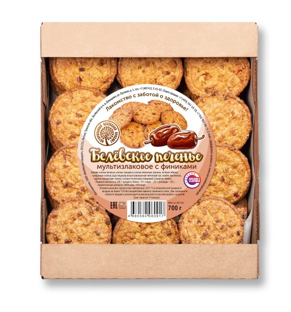 №3 Печенье мультизлаковое с Финиками 700г в Новодвинске