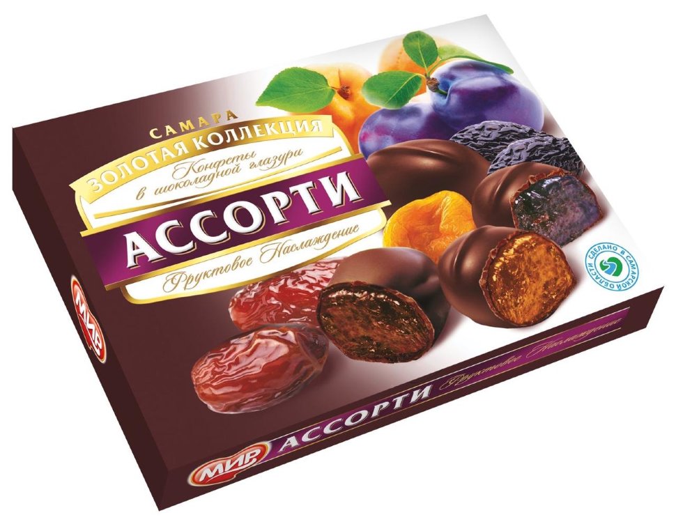  КФ МИР Фруктовое наслаждение (набор шоколадных конфет) 170г в Новодвинске