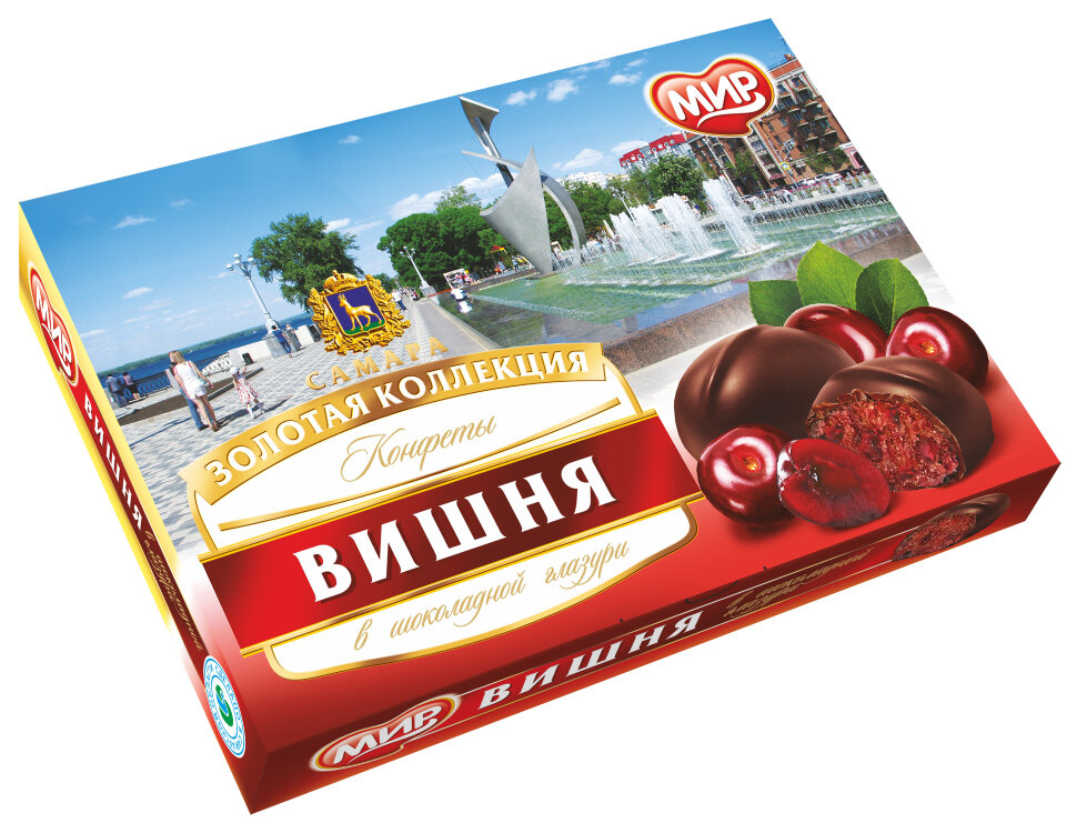  КФ МИР Вишня в шоколадной глазури 160г в Новодвинске